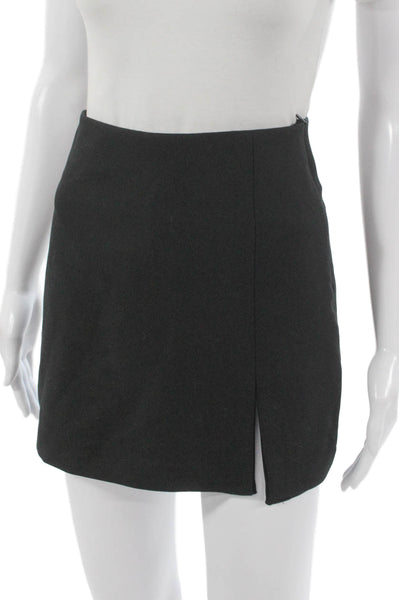 Zara Womens Mini Skirt Black Zip Size XS
