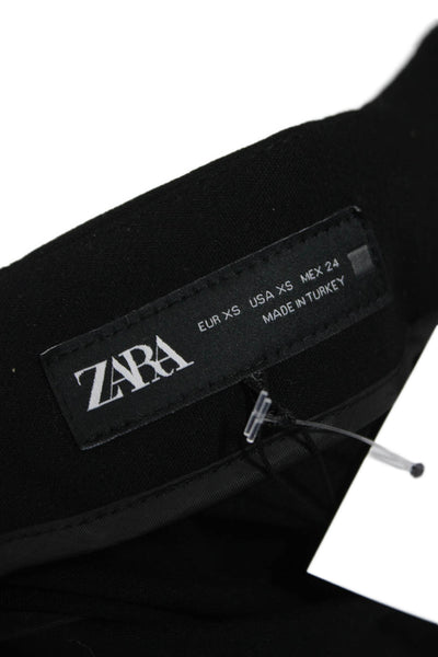 Zara Womens Mini Skirt Black Zip Size XS