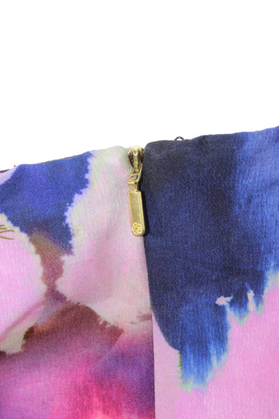 Trina Turk Women Sheath Off Shoulder Floral Knee Length Dress Multicolor Size 6