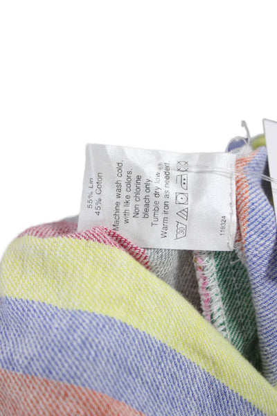 J Crew Womens Shirt Dress Multicolor Collared Short Sleeve Knee Length Size 2XS