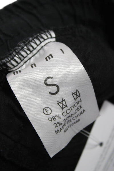 MNML Mens Black Cargo Pants High Rise Pull-On 98% Cotton Size S