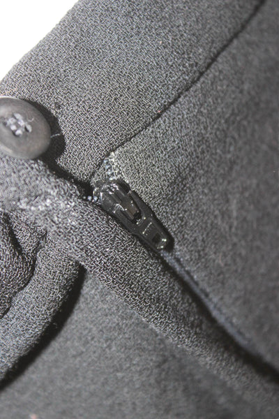 Armani Collezioni Women Dress Pants Black Polyester Button Size 8