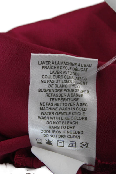 Joie Womens Basic Cowl Neck Long Sleeve Pink Blouse Petite Size S