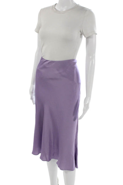 Lafayette 148 New York Womens Blouse Skirt Set Purple Size Extra Large/12