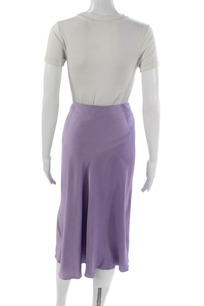Lafayette 148 New York Womens Blouse Skirt Set Purple Size Extra Large/12