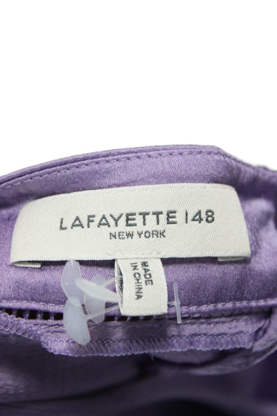 Lafayette 148 New York Womens Blouse Skirt Set Purple Size Extra Large/12
