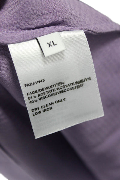 Lafayette 148 New York Womens Blouse Skirt Set Purple Size Extra Large/12