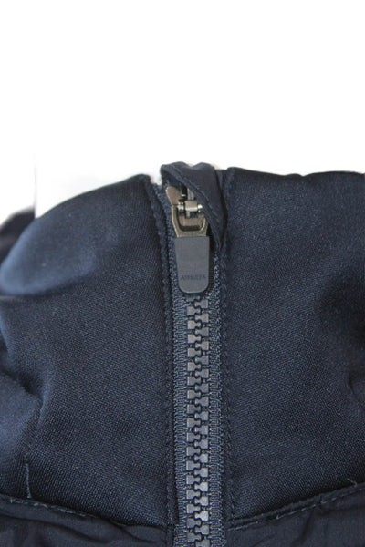 Athleta Womens Blue Nylon Basic Jacket Zip Long Sleeve Size XS