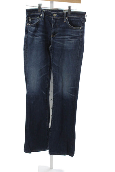 AG Adriano Goldschmied Women Bootcut Jeans Blue Mid Rise Cotton Size 27
