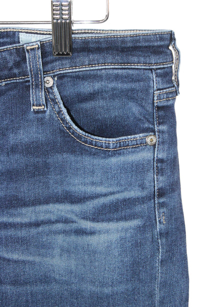 AG Adriano Goldschmied Women Bootcut Jeans Blue Mid Rise Cotton Size 27