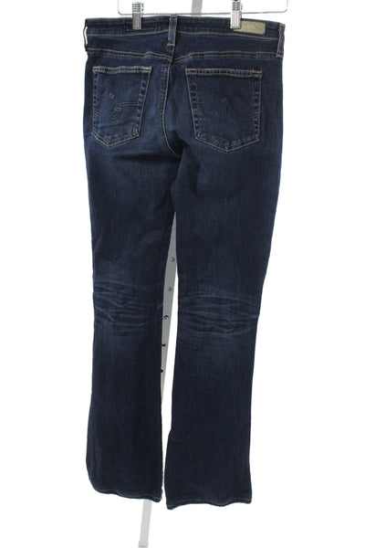 AG Adriano Goldschmied Women Bootcut Jeans Blue Mid Rise Cotton Size 27