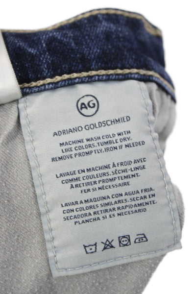 AG Adriano Goldschmied Women Bootcut Jeans Blue Mid Rise Cotton Size 27