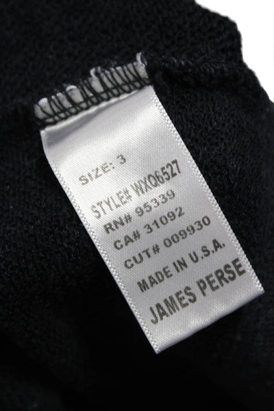 Standard James Perse Womens Shift Dress Gray 3/4 Sleeve Mini Size 3