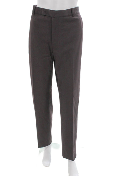 Marni Mens Dress Pants Brown 98% Virgin Wool Zip Fly Size 46