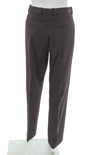 Marni Mens Dress Pants Brown 98% Virgin Wool Zip Fly Size 46