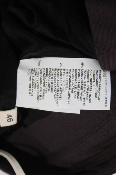 Marni Mens Dress Pants Brown 98% Virgin Wool Zip Fly Size 46