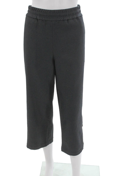 James Perse Womens Cropped Black Pants Size 2