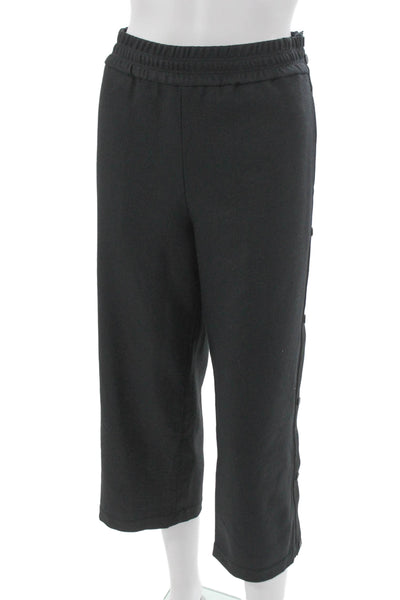 James Perse Womens Cropped Black Pants Size 2
