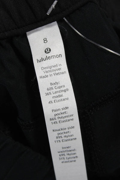 Lululemon Womens Cropped Cupro Pants Black Size 8