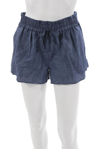 Cami NYC Womens Blue Linen Drawstring Shorts Size XS