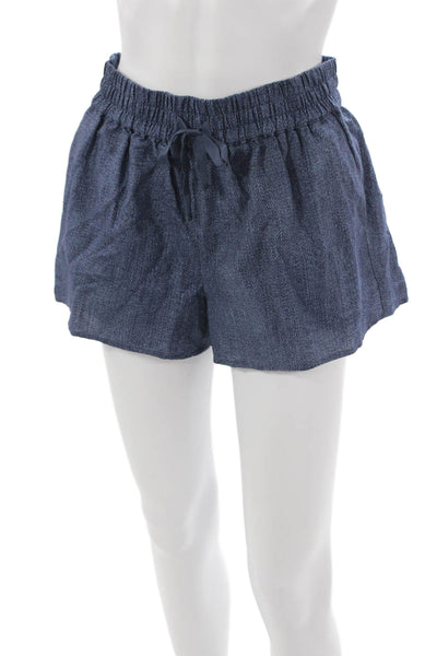 Cami NYC Womens Blue Linen Drawstring Shorts Size XS