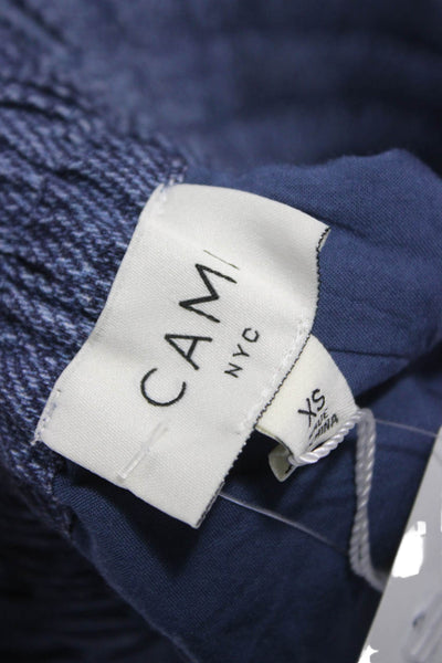 Cami NYC Womens Blue Linen Drawstring Shorts Size XS
