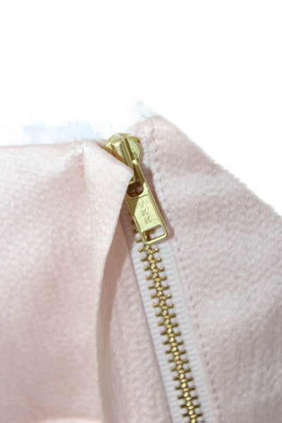 Love Shack Fancy Women Camisole Pink Silk Square Neck Sleeveless Size 2