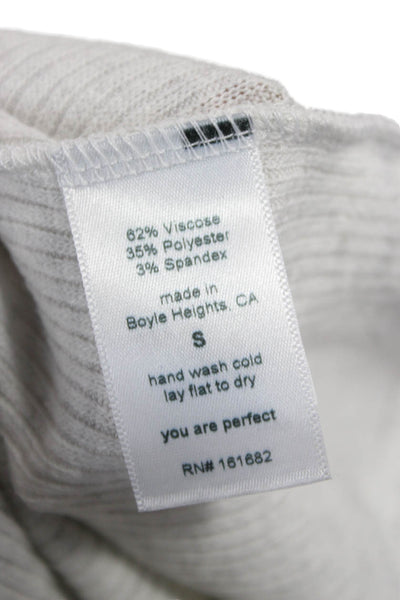 Perfect White Tee Womens Basic White T-Shirt Short Sleeve Round Neck Size S