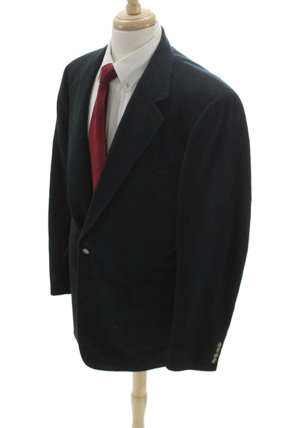 Nordstrom Mens Green Blazer Button Solid Fall Size 44