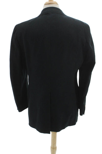 Nordstrom Mens Green Blazer Button Solid Fall Size 44