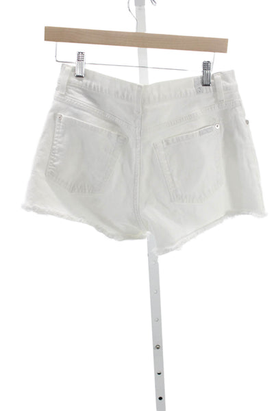 7 For All Mankind Women Cut-Off White Shorts Size 28