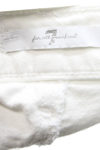 7 For All Mankind Women Cut-Off White Shorts Size 28