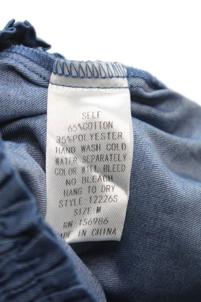 We're All Pretty Girls Womens Mini Blue Cotton Polyester Skirt Size M