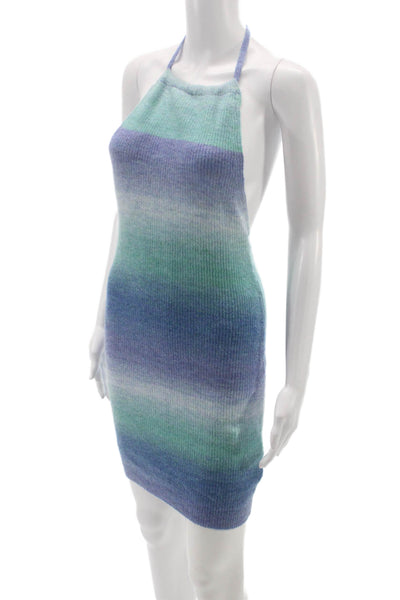 Tiger Mist Womens Bodycon Halter Mini Dress Multicolor Polyester Size XS