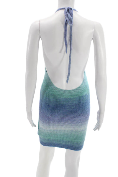 Tiger Mist Womens Bodycon Halter Mini Dress Multicolor Polyester Size XS