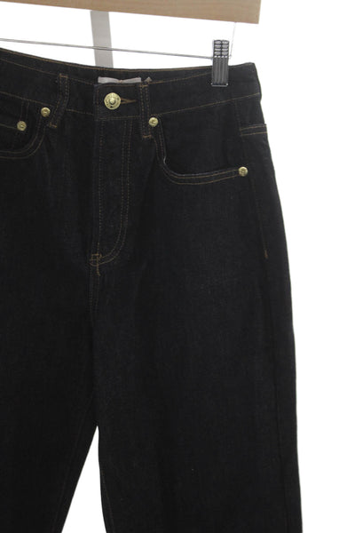Meshki Womens Blue High Rise Straight Jeans Size 7