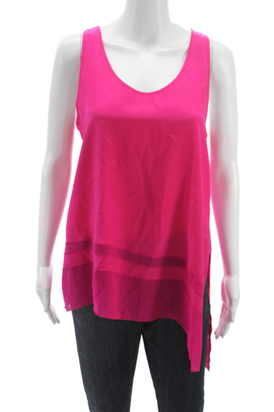 Barbara Bui Women Tunic Tank Sleeveless Scoop Neck Pink Lightweight Size 42