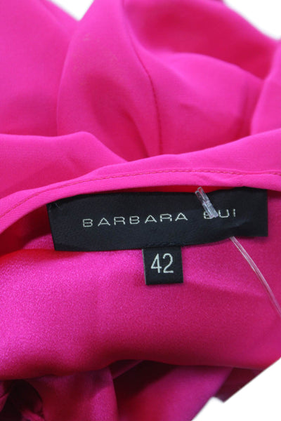 Barbara Bui Women Tunic Tank Sleeveless Scoop Neck Pink Lightweight Size 42