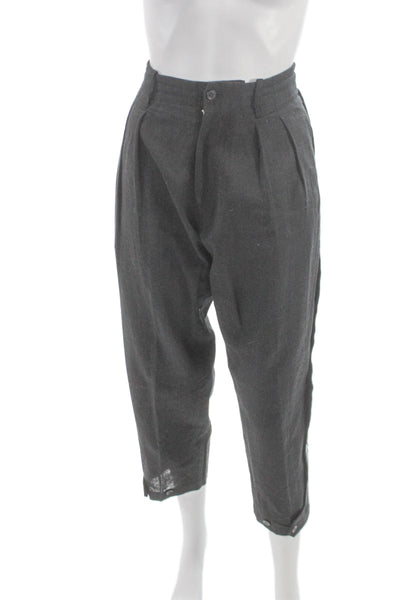 Regulation Womens Cropped Gray Linen Blend Pants Size 2