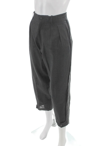 Regulation Womens Cropped Gray Linen Blend Pants Size 2