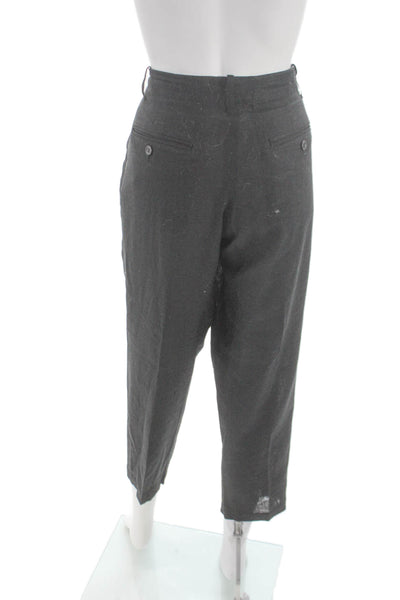 Regulation Womens Cropped Gray Linen Blend Pants Size 2