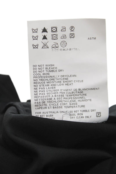 Jil Sander Womens Capri Pants Black Cotton Zip Size 40