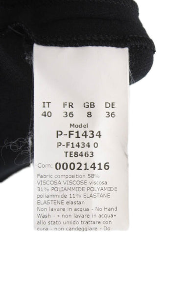 Barneys New York Womens Dress Pants Black Viscose Button Inseam 30 Size 40