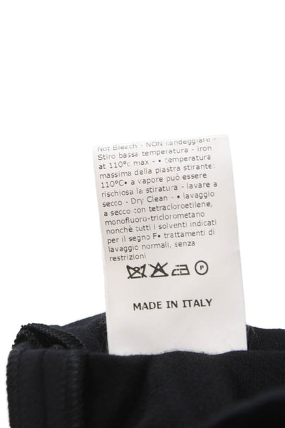 Barneys New York Womens Dress Pants Black Viscose Button Inseam 30 Size 40