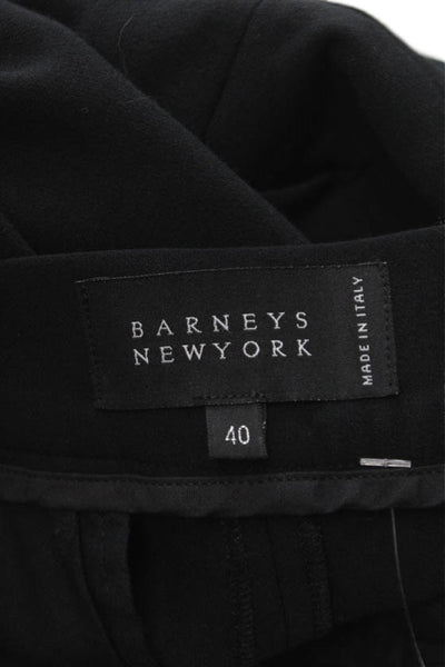 Barneys New York Womens Dress Pants Black Viscose Button Inseam 30 Size 40
