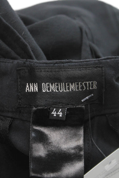 Ann Demeulemeester Womens Dress Pants Gray Button Polyester Blend Size 44