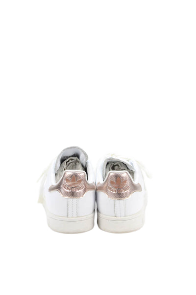 Adidas Womens Leather Stan Smith Low Top Sneakers Shoes White Size 7.5
