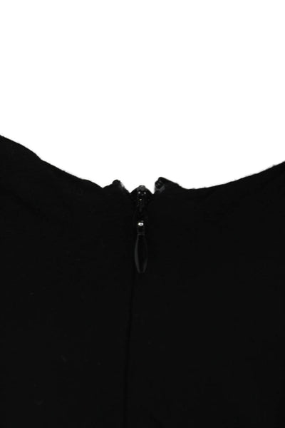 Greylin Anthropologie Women A-Line Embroidered Black Dress Sleeveless Size S