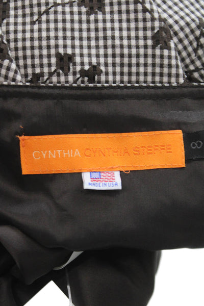 Cynthia Cynthia Steffe Women A-Line Brown Check Cotton Skirt Size 8