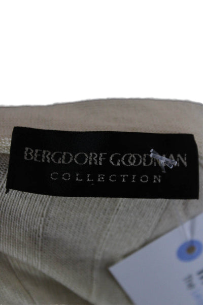 Bergdorf Goodman Women Cardigan Ivory Cashmere Silk V-Neck Long Sleeve Size M